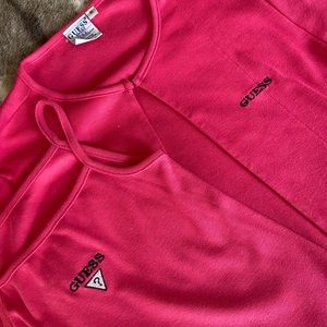 VINTAGE GUESS TWO PIECE MINI CARDIGAN-TANK SET